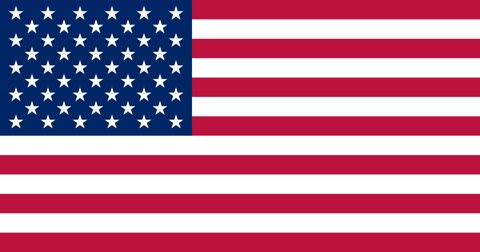 미국 국기, 기본형 2D 이미지