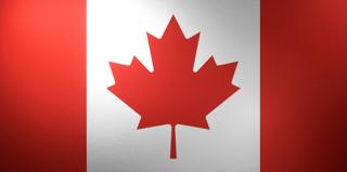 Canada National Flag, Basical ratio National Flag with texture and shadow