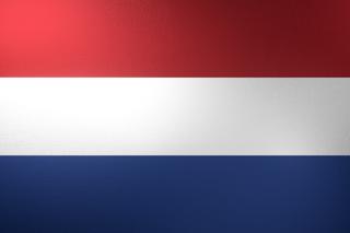 네덜란드 국기, 실제 비율의 국기로 그림자와 질감이 느껴지는 이미지