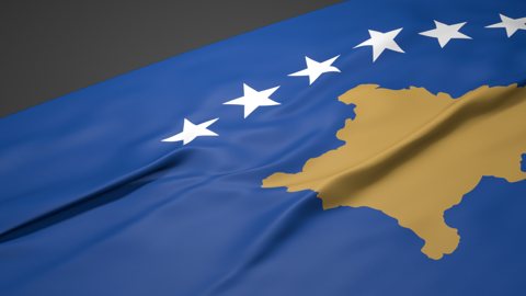 コソボ,3d,国旗,国旗写真,国旗動画,国旗イメージ,国旗写真,国旗ダウンロード